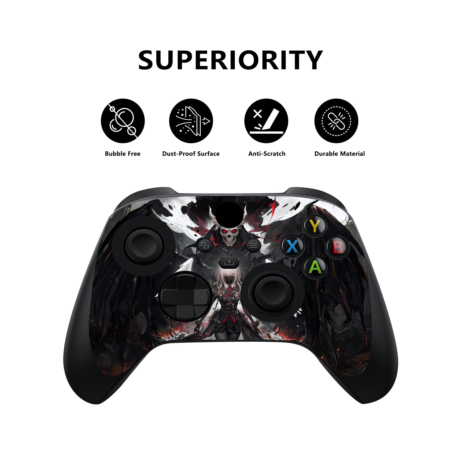 PlayVital Adesivo Skin per Xbox Series X Console&Controller Sticker Decal Cover Vinile per Xbox Series X-Angelo delle Tenebre