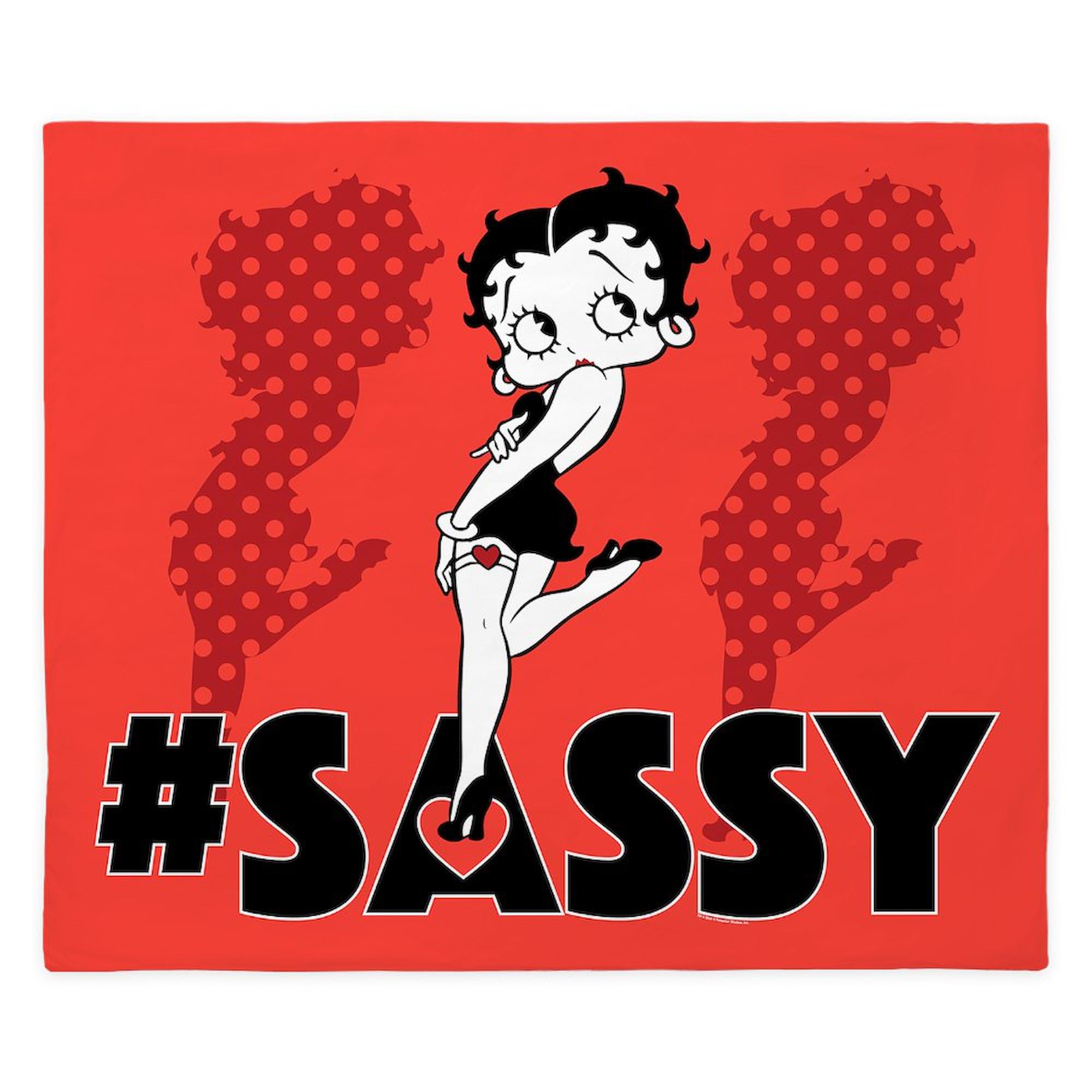 CafePress Betty Boop Sassy in Heels King Duvet Cover, Printed Comforter Cover, Unique Bedding