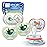Philips Avent Ultra Air Pacifiers - Orthodontic Design, for Babies 0-6 Months, Soft Silicone Symmetrical Nipple, BPA-Free, 2 Sterilizing Cases, 4 Pack, SCF087/19