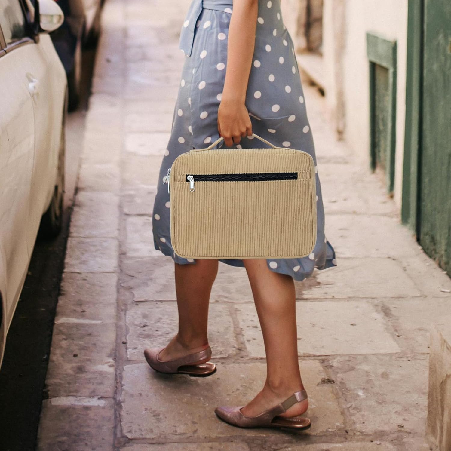 JIANYA Bible Cover Case for Women, Bible Bag Bible Carrying Case for Women, Gift for Women Lady - Light Brown - Image 2