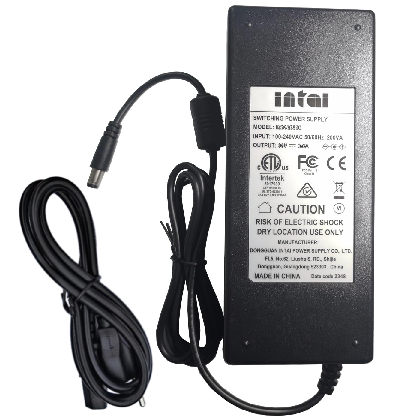 Amazon.com: OEM ETL 36V 3.5A AC/DC Adapter Compatible with  