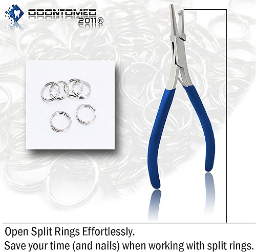 Miniatura 7 de OdontoMed2011 Alicates de anillo dividido 5" WSpring Blue Color Pvc Grip ODM