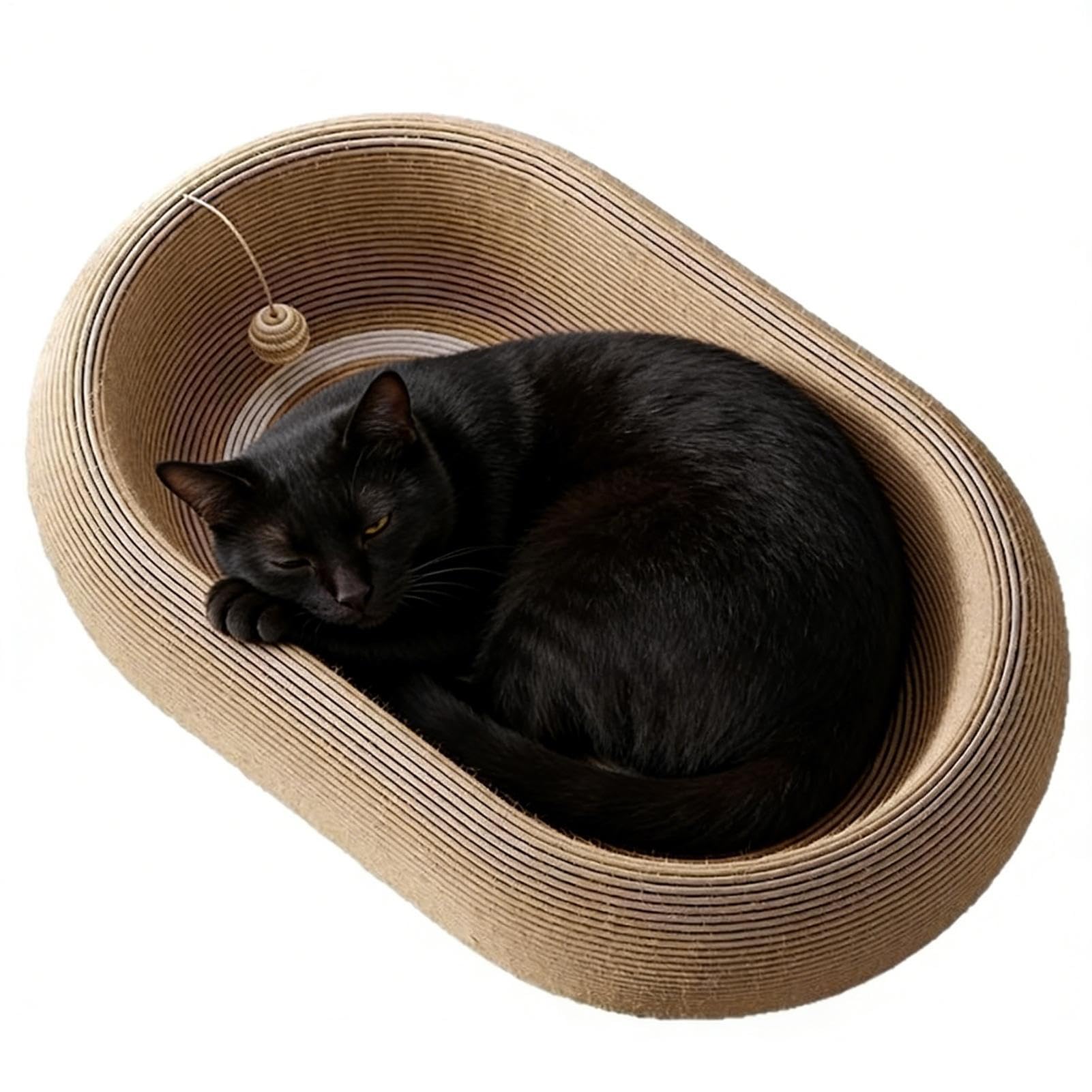 Cama De Rascado para Gatos Que Viven En Interiores Protector para Muebles | Cama Rascadora para Gatos para el Hogar Piso Dormitorio Apartamento y Sofá