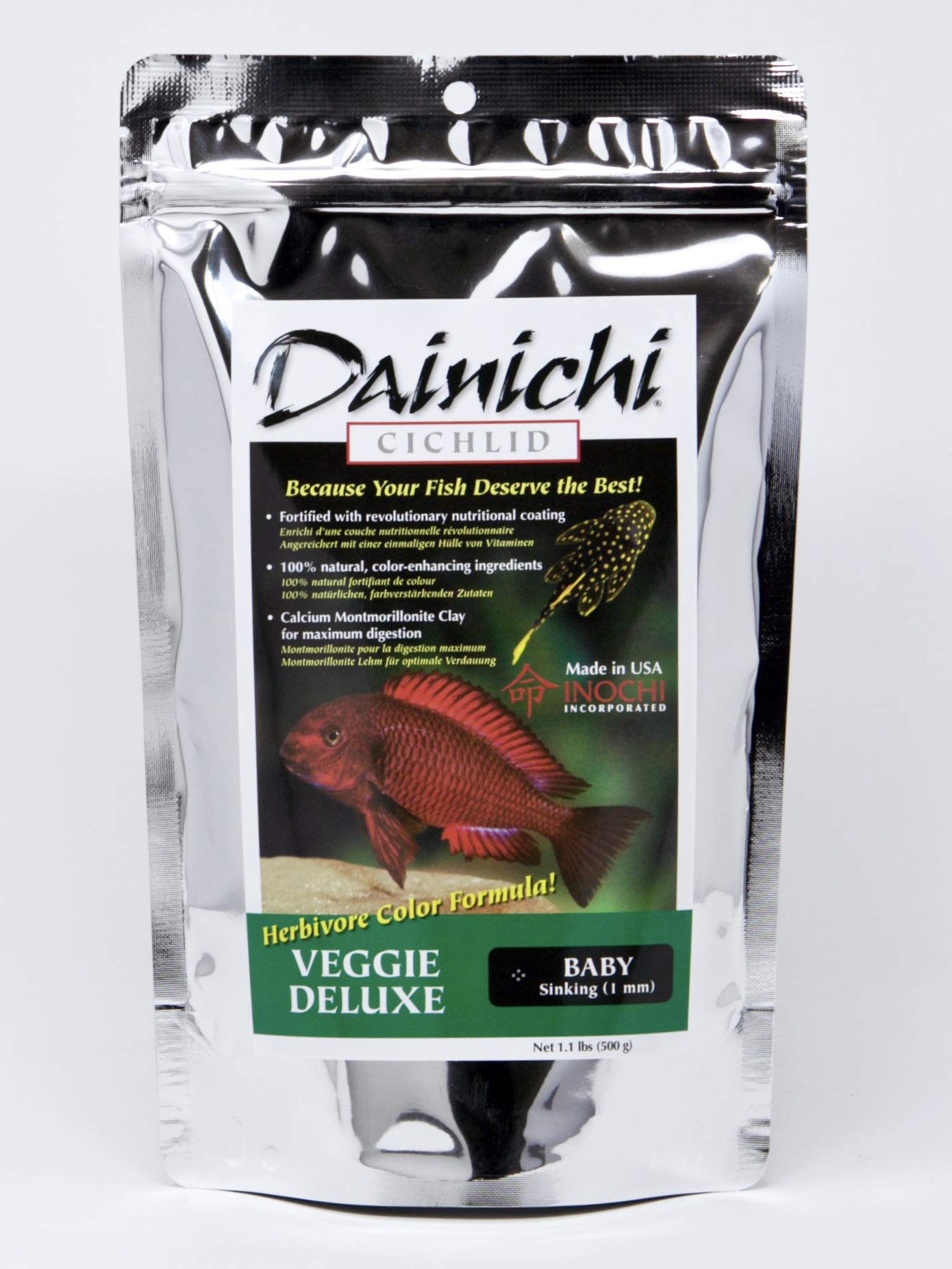 Dianichi Cichlid Veggie Deluxe Baby Sinking - 1.1 Pound