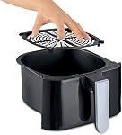 Salton Digital Air Fryer XL, 5 L/5.3 Qt, 8 Pre-Programmed Functions for Oil Free Frying with Temperature Control & Overheat Protection, Black (AF2085)