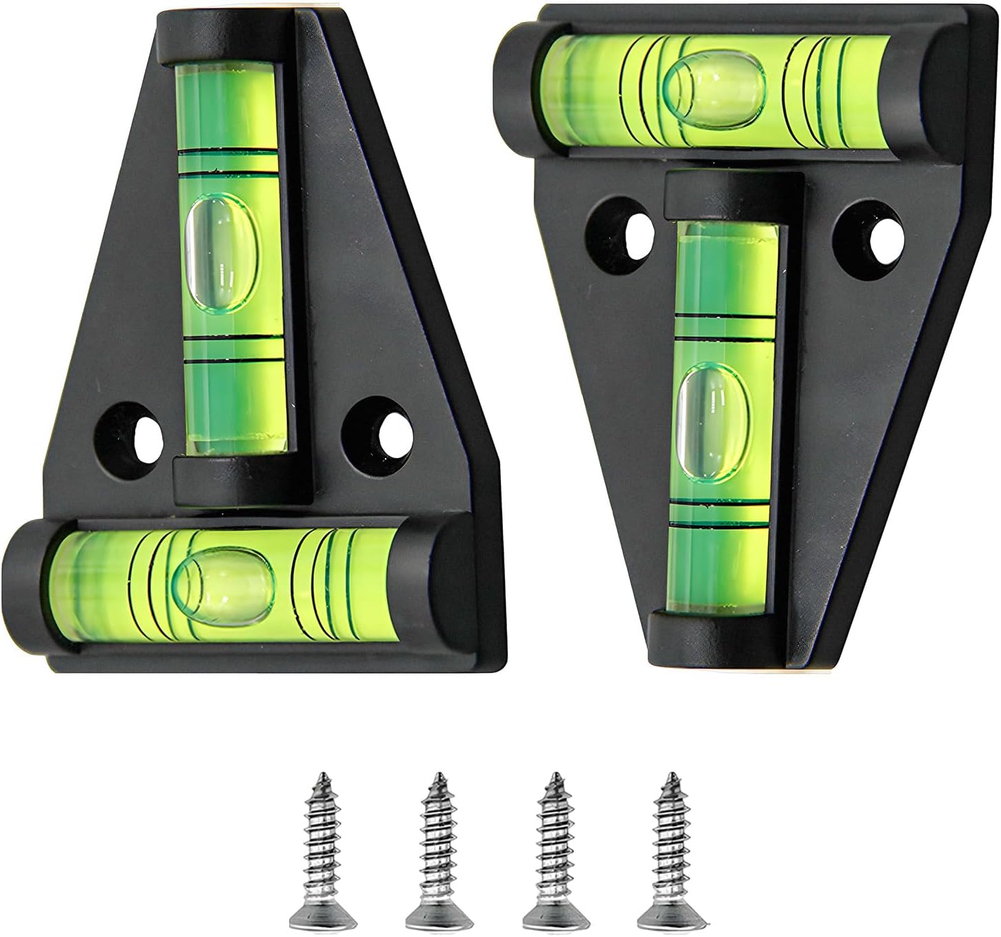 2PCS Magnetic T Type RV Levelers, Precision Bubble Levels with Screws Mounting & Magnetism Dual-Use, Multipurpose Bubble Spirit Level for Leveling RV Camper Travel Trailer