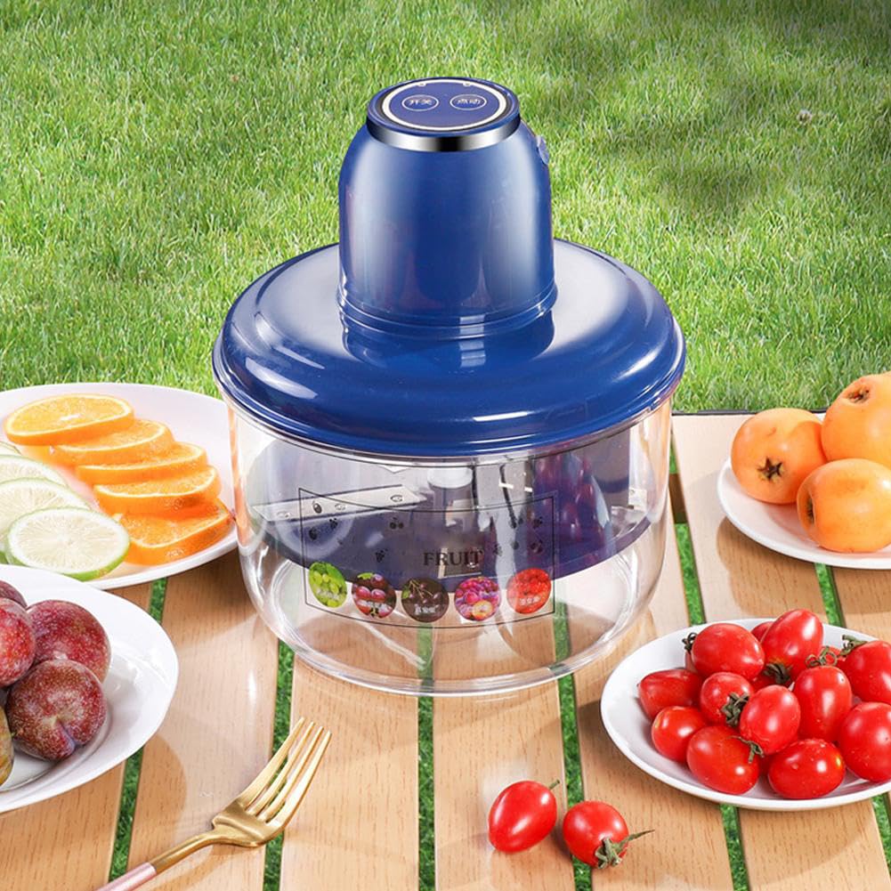 Pelatrice elettrica dell'uva, Strumento Automatico per sbucciare Piccoli Frutti, Estrattore di Pelle per pelapatate, Macchine per Frutta Intelligenti Commerciali Ricaricabili (White)