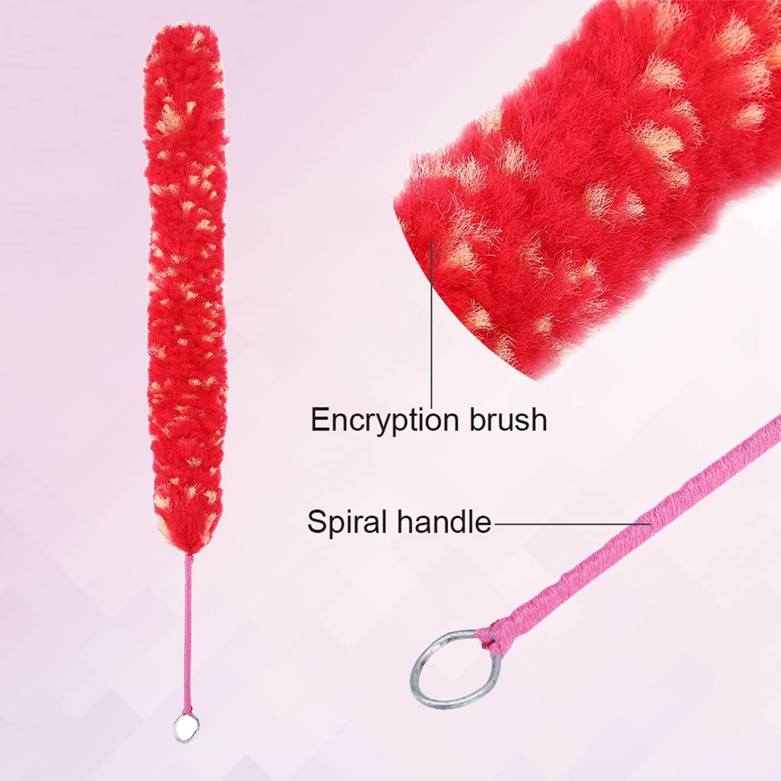 Brosse De Nettoyage Flûte En Nylon Rouge - Outil Pratique Pour Entretien Intérieur Et Séchage - Accessoire Instrument Musique