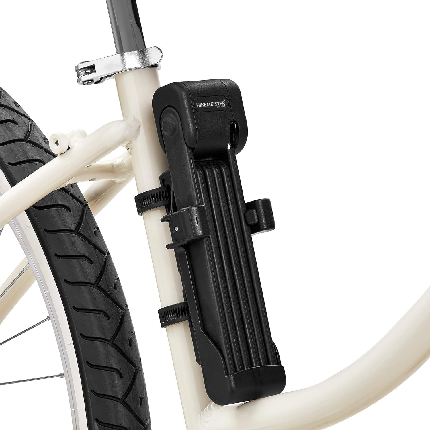 HikeMeister® Vouwslot Fietsslot, 95 cm, ART 2-Gecertificeerd, Veilige Diefstalbeveiliging met Houder van Gehard Staal voor E-bike en Motorfiets HikeMeister® Vouwslot Fietsslot, 95 cm, ART 2-Gecertificeerd, Veilige Diefstalbeveiliging met Houder van Gehard Staal voor E-bike en Motorfiets