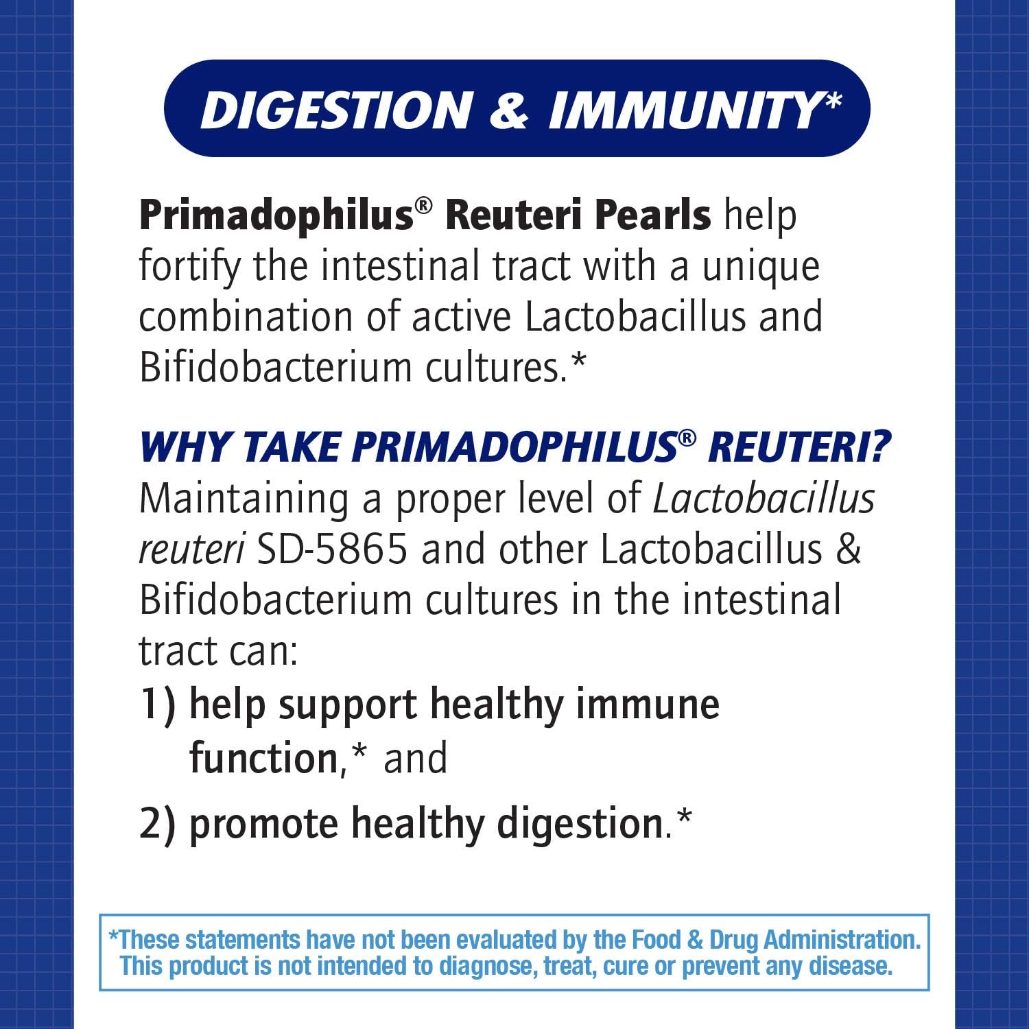 Nature's Way Primadophilus Reuteri Probiotic Pearls, Digestive and Immune Support*