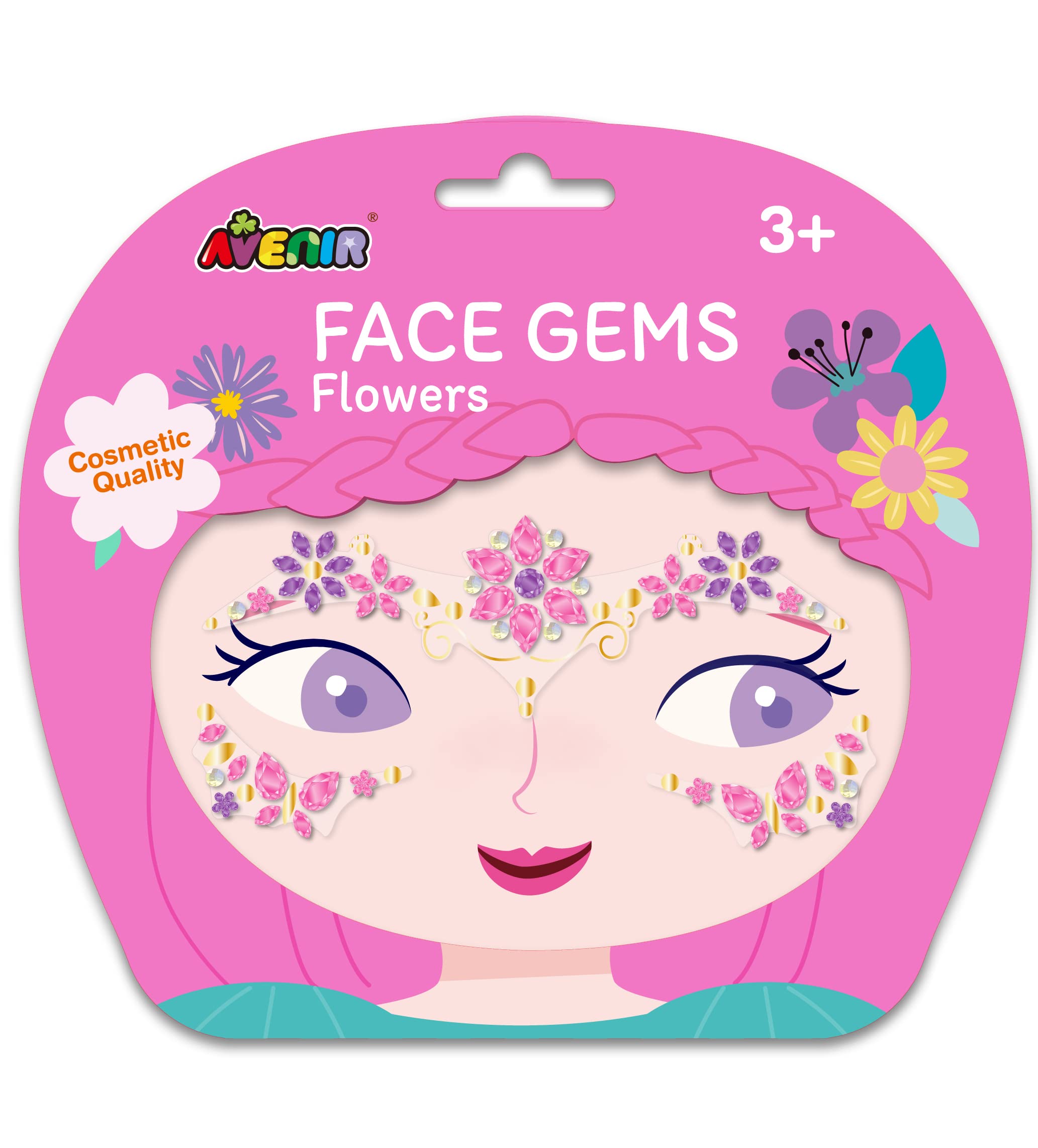 Avenir Wings Designs Glitzersteine Für Gesicht – Hypoallergen, Ohne Kleber, Für Kinder Ab 3 Jahren