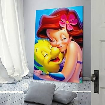 Amazon.co.jp: マーメイド アリエル&フランダー 壁掛け 壁の絵