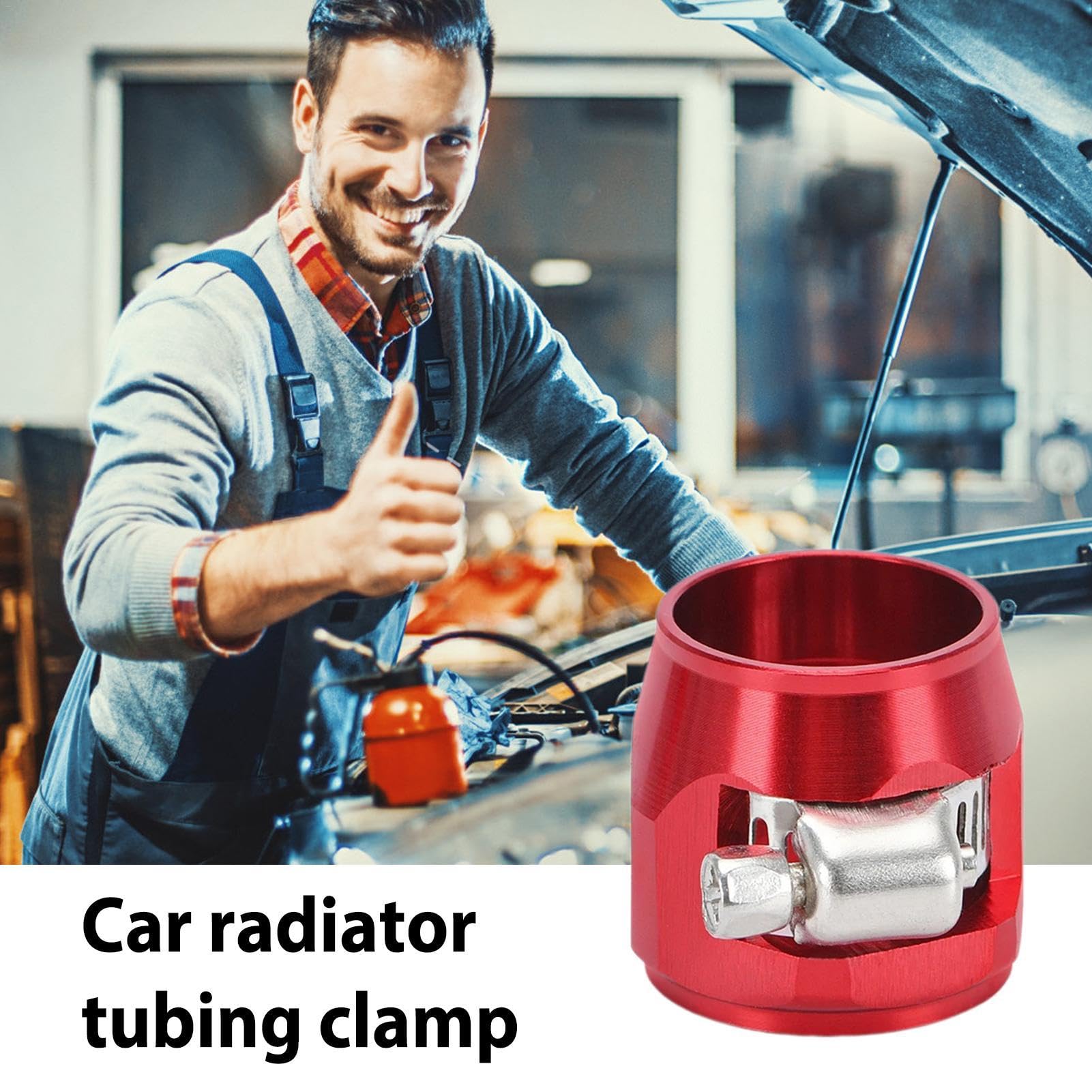 Raccordo per tubo dell'acqua in alluminio, clip di ricambio per tubo dell'olio del radiatore | Accessori di modifica, raccordo per tubo, lunga durata per tubo in gomma