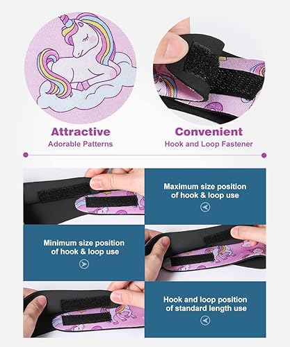 Miniatura 5 de MoKo Diadema de natación para niños y adultos, bonita diadema para nadadores de 3 a 9 años, banda de protección impermeable para los oídos (tamaño S