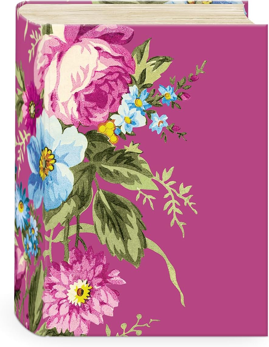 Punch Studio Decorative Storage Boxes with Lids | Nested Book Style Set of 3 Coated Cardboard Keepsake Box for Photos Documents Gifts Home Organization, 11” x 13.5” – Timeless Treasures Floral