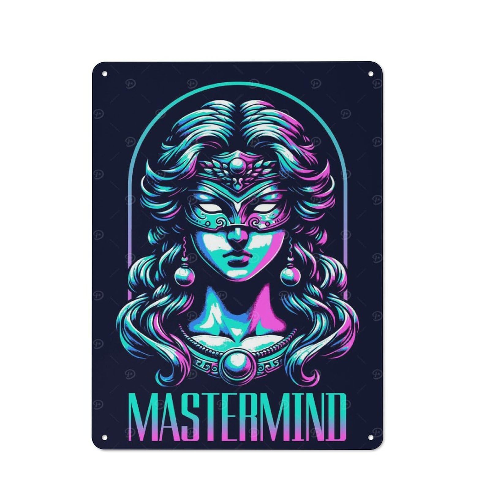 Junmoney Mastermind Fantasy Vintage Tin Sign 40X30cm With For Workshop Wall, For Makers And Diy Enthusiasts, For Retro Home Interiors