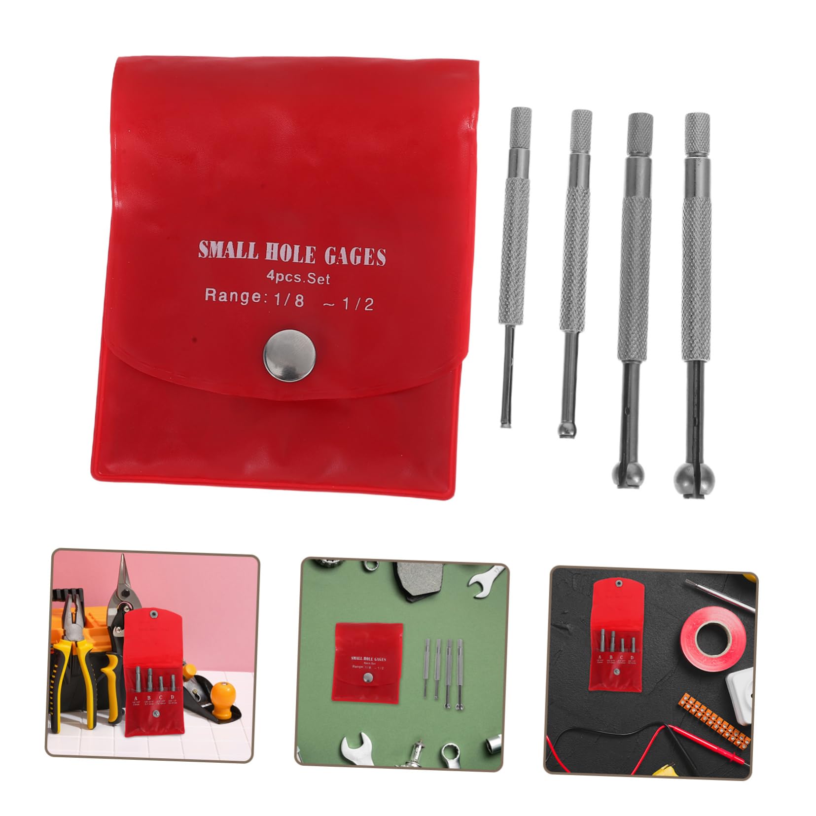 CLISPEED 4pièces Jauge De Précision Pour Mesure De Diamètre Intérieur Ensemble Jauges Réglables Pour Petits Orifices Outil Mesure Kit Complet Diamètre