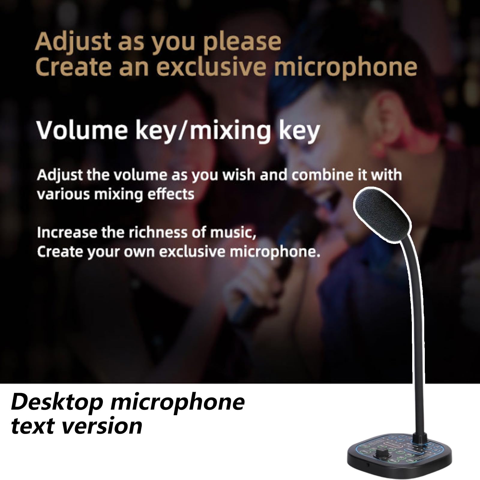 Morain Changeur de voix en temps réel 16 modes sonores micro Plug and Play 16 bits/48 kHz pour jeux mobiles streaming chat