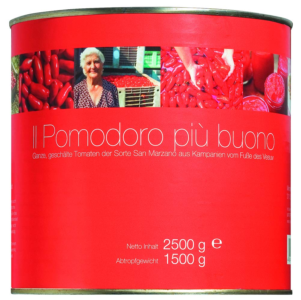 Il pomodoro più buono San Marzano Tomate entero pelado (6 x 2,5 kg) 15000 g
