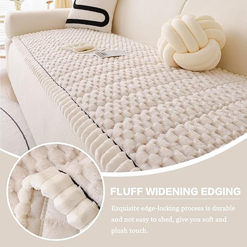 Miniatura 3 de DREAMINGO Fundas de sofá para mascotas, fundas antideslizantes y mullidas para sofá de perro, lavables geométricas y jacquard, protector de cojín