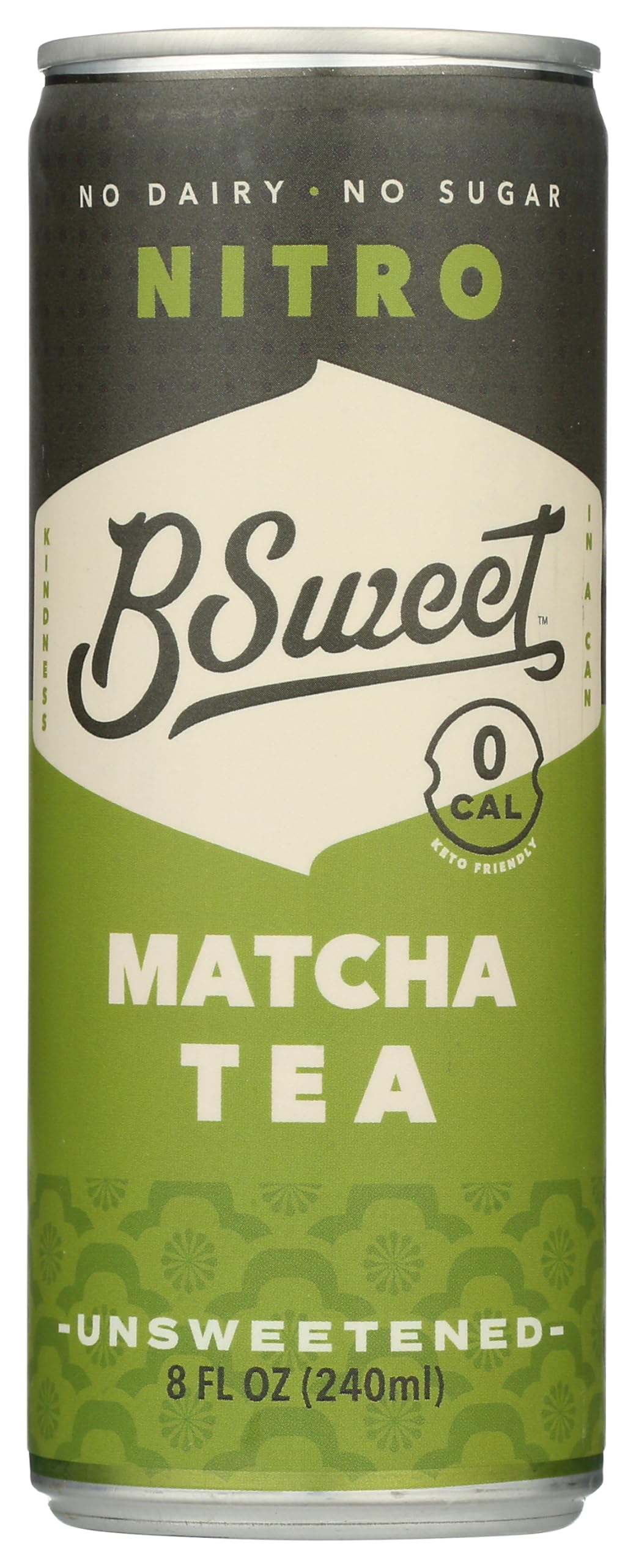 B SWEET COFFEE CO Nitro Cold Brew Matcha Green Tea Can, 11 FZ