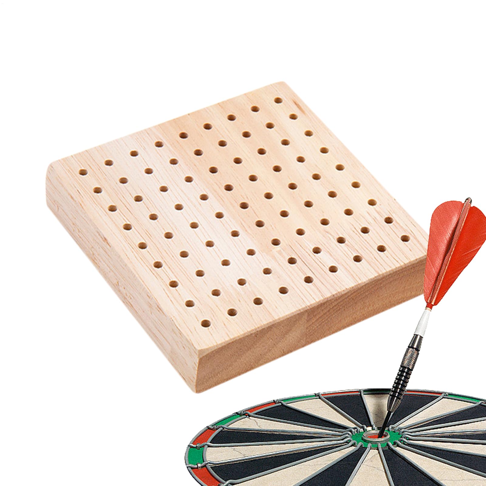 ダーツホルダー、木製ディスプレイラック、3.94x3.94x0.71インチ大容量テーブルトップストレージ、スタジオ、ゲームルーム、プレイルーム、寝室、リビングルーム、家庭用のソフトチップダーツオーガナイザースタンド