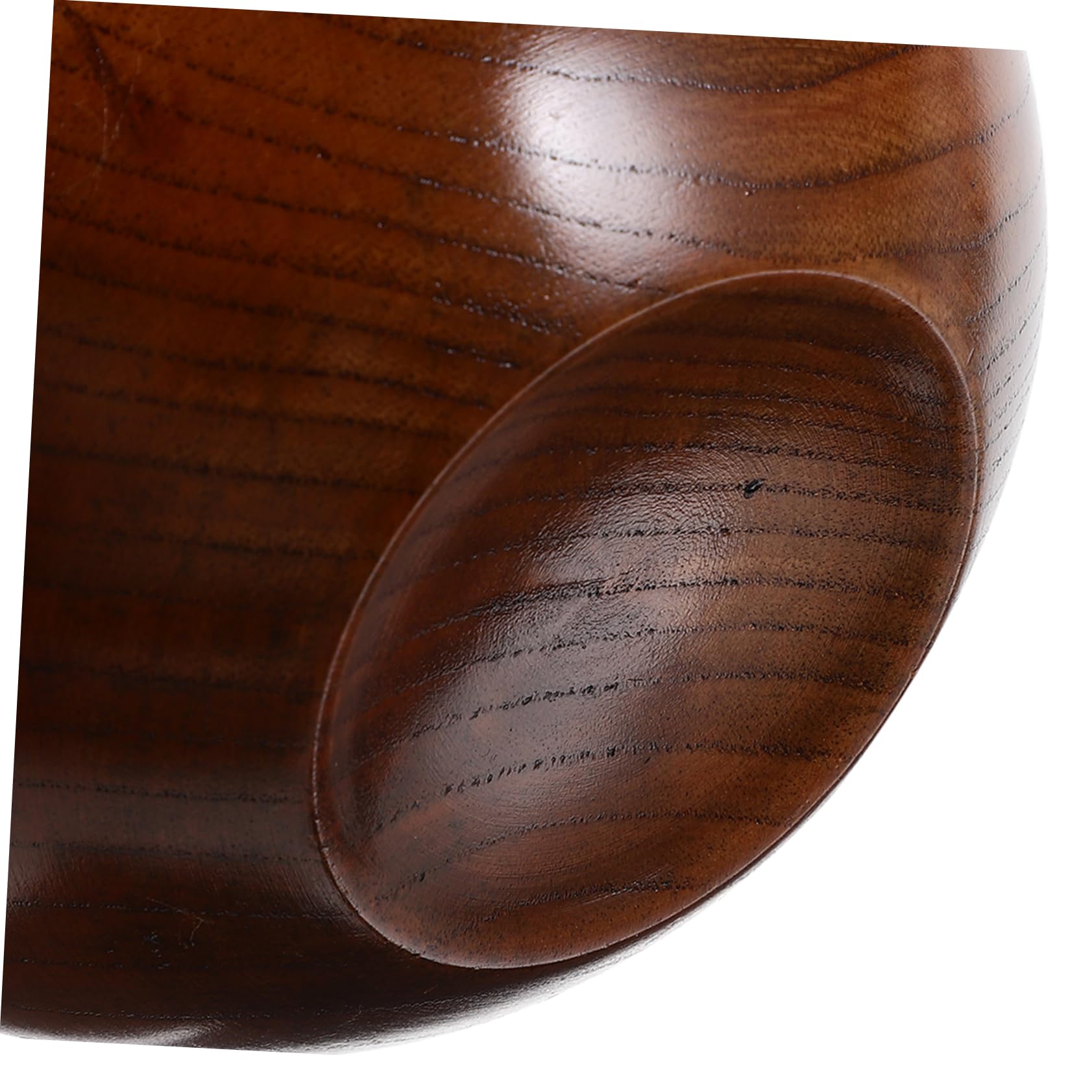 PRETYZOOM 4piezas Tazón De Madera Japonés Antideslizante Para y Ensaladas Bowl De Madera Natural Para Alimentos Para Restaurantes y Doméstico