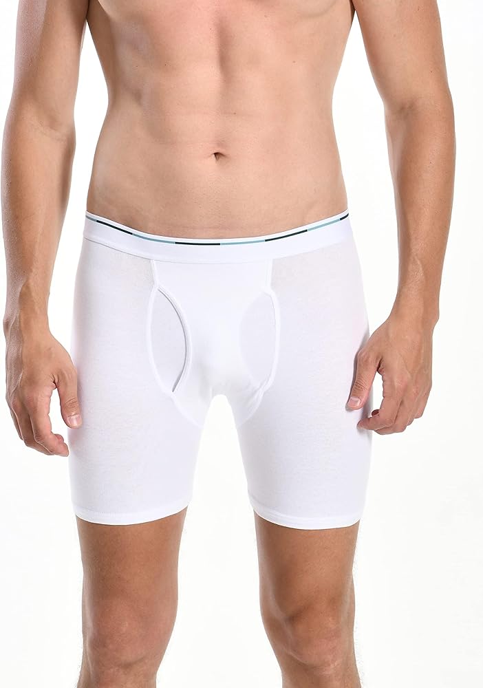 Comfneat Men's 6-Pack Boxer Briefs Soft Breatheable Underwear S