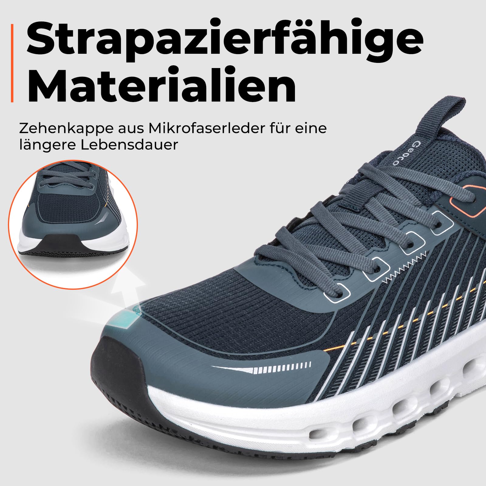 Breite Zehenbox Sportschuhe Herren Laufschuhe
