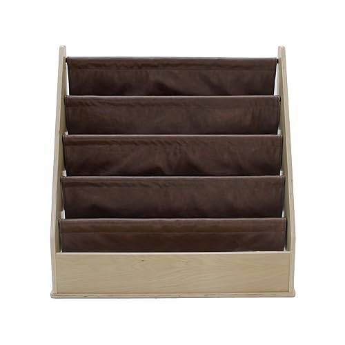 Miniatura 58 de Factory Direct Partners 13132-NT - Soporte de exhibición para libros de abedul, 5 estantes para libros y revistas infantiles para dormitorio, sala