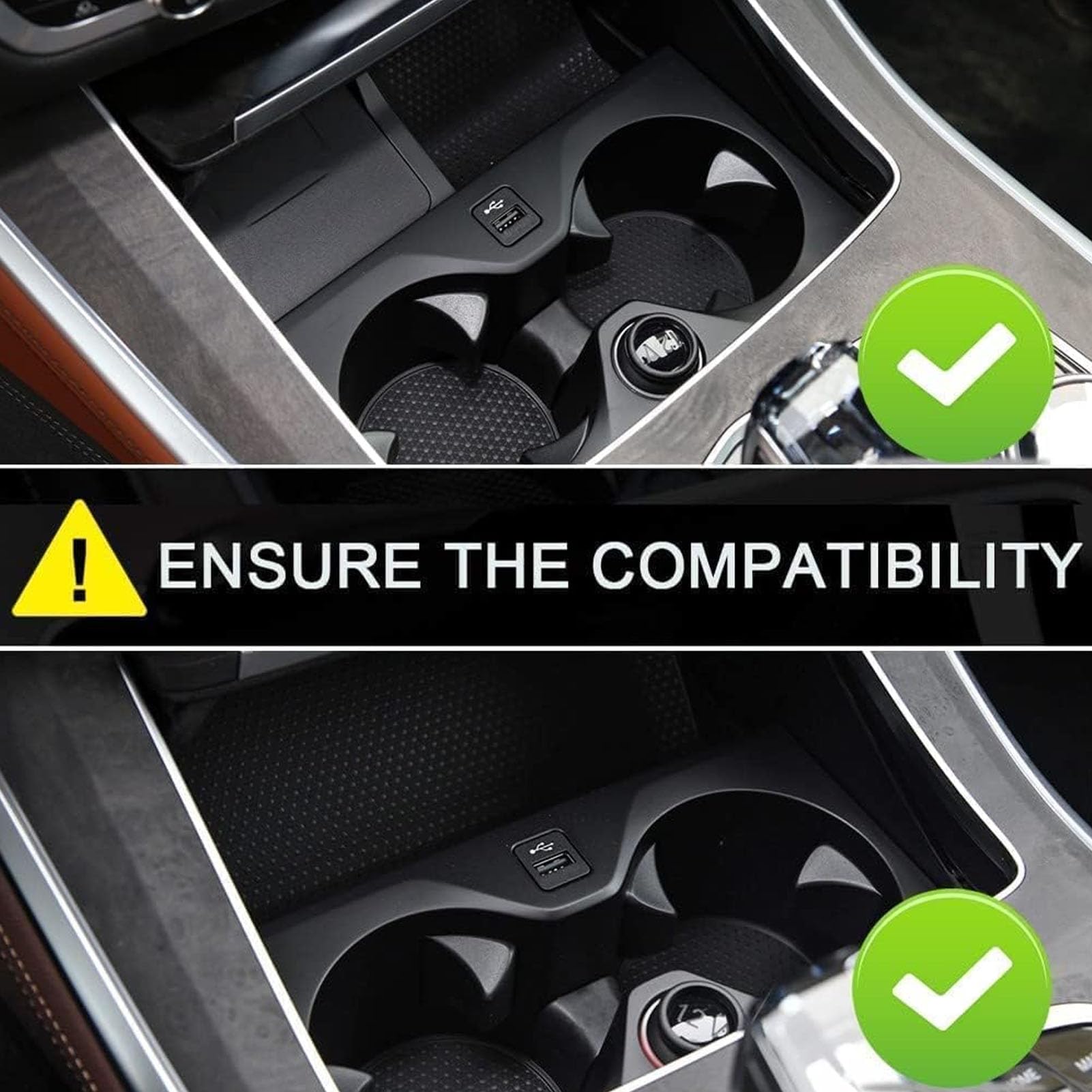 Panel De Accesorios Consola Central Cargador Coche Inalámbrico,Almohadilla Carga Teléfono De Carga Rápida De 15W con USB para BMW X5/X6/X5M/X6M/X7 F85/F86 Cualquier Teléfono Habilitado para Qi