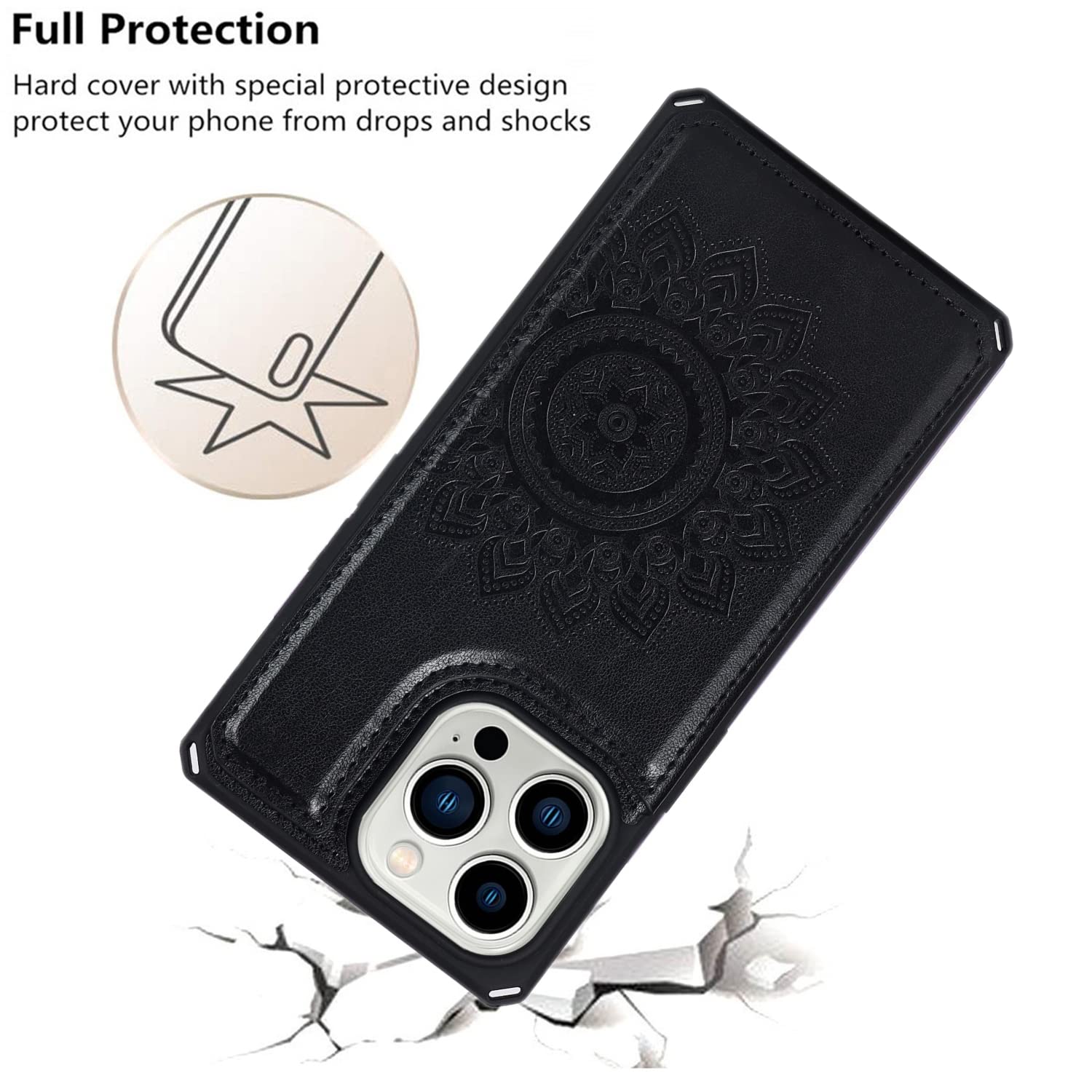 for iPhone 13 Pro Case Wallet with Strap for Women - Crossbody Lanyard, Zipper Pocket, Credit for iPhone 13 Pro Case Wallet with Strap for Women - Crossbody Lanyard, Zipper Pocket, Credit