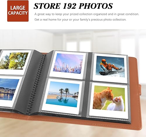 Miniatura 2 de Álbum de fotos de 192 bolsillos para cámara Fujifilm Instax Square SQ1SQ6SQ10SQ20, Kodak Mini 3 Square, Mini Shot 3 Square, Mini Shot 3 Square,
