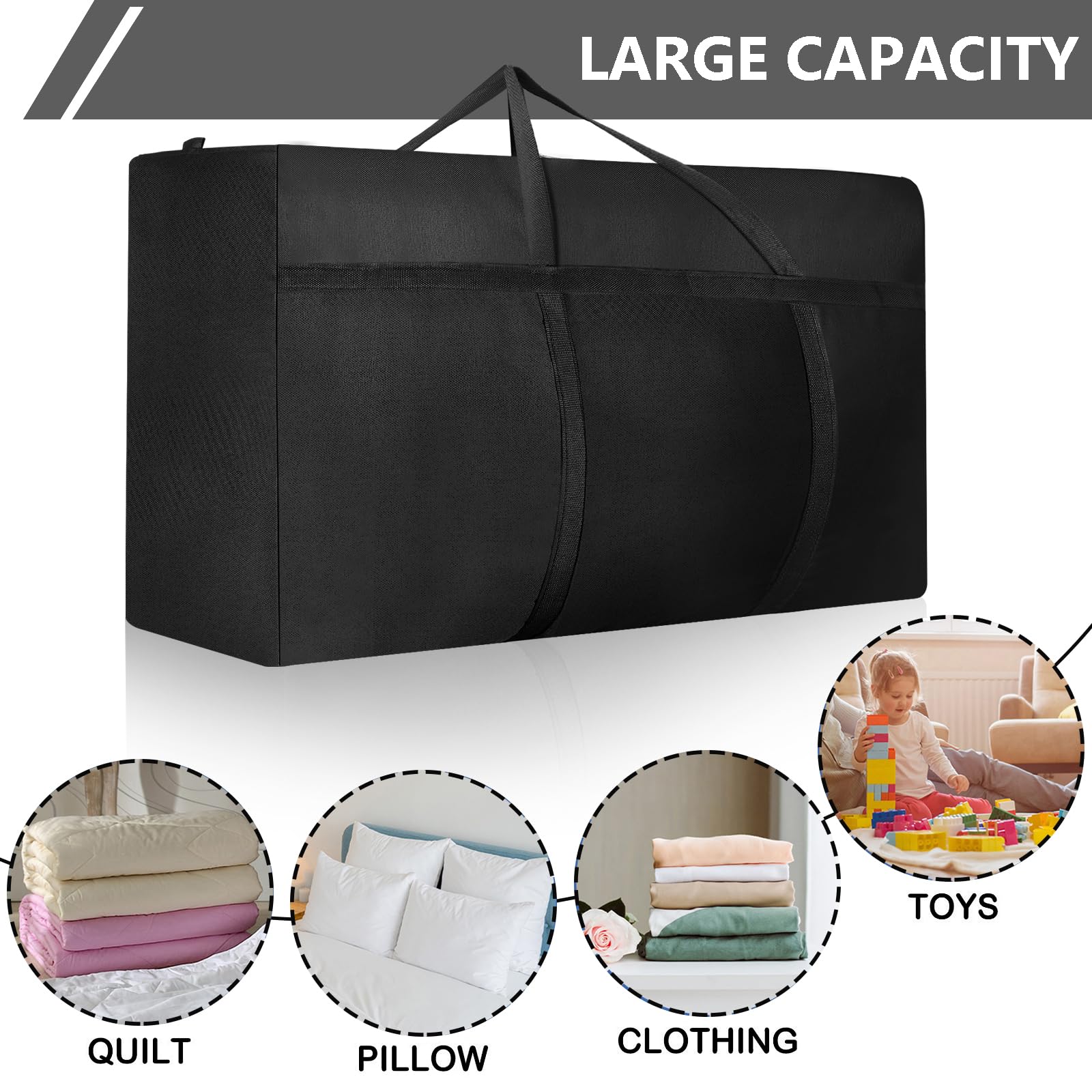 4 Pcs 120L Jumbo Moving Bag - Image 3