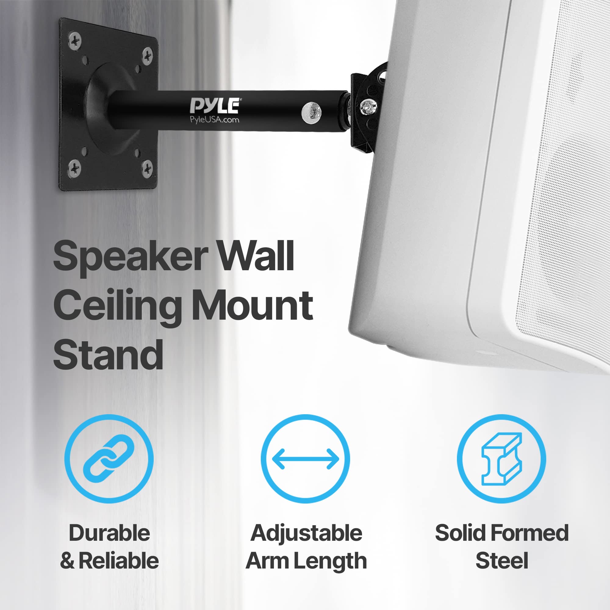 Speaker Wall Ceiling Mount Stand Black Speaker Mounting Bracket w