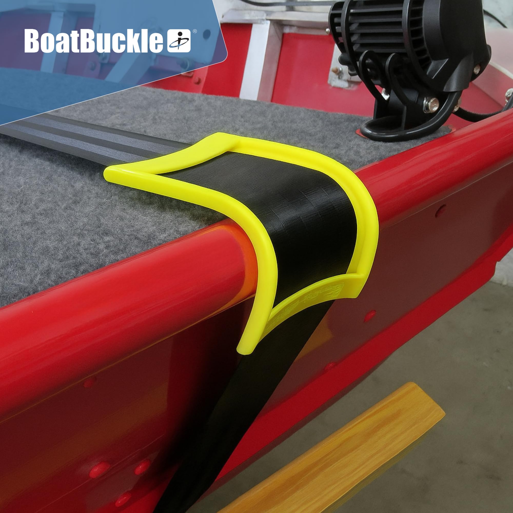 BoatBuckle Cuscinetti per barche, protezioni per cinghie a cricchetto da 5 cm, manicotti protettivi per cinghie di legatura per rimorchi, adatti a cinghie a cricchetto retrattili da 5 cm, confezione