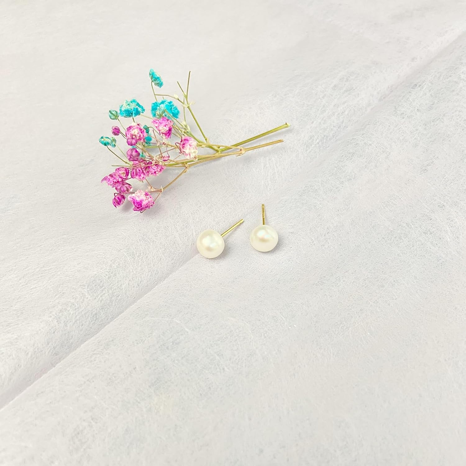 Genuine Pearl Stud Earrings For Women Freshwater Pearl Earrings Ladies' Elegant Jewelry - Image 3