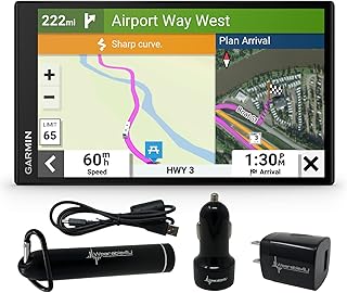 Garmin RV 795 GPS Navigator, Large, Easy-to-Read 7”, Custom RV Routing, High-Resolution Birdseye Satellite Imagery with Wearable4U Power Pack Bundle