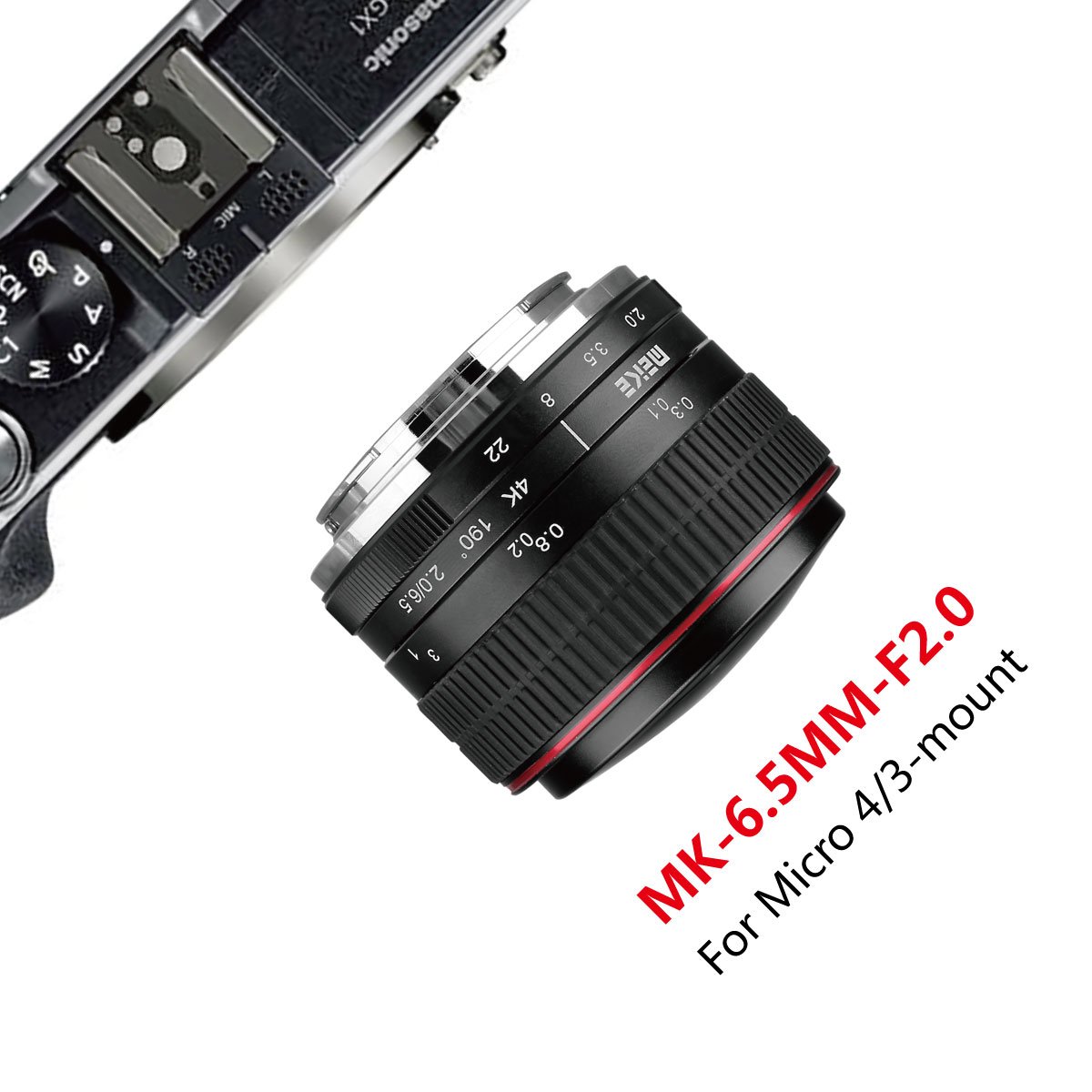 Meike MK 6,5 mm f/2.0 Objektiv Fisheye für olypums Panasonic Micro 4/3 Mount Cameras