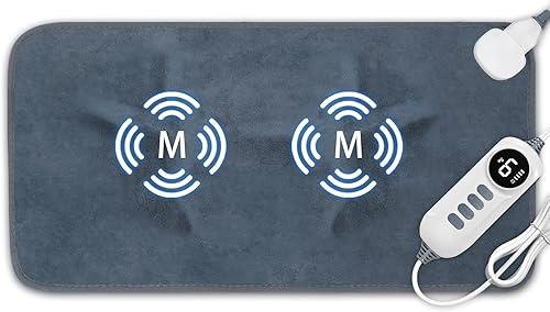 Vista 15 de DAILYLIFE Almohadilla térmica para aliviar el dolor de espalda, almohadillas térmicas eléctricas de 20 x 24 pulgadas para calambres, espalda