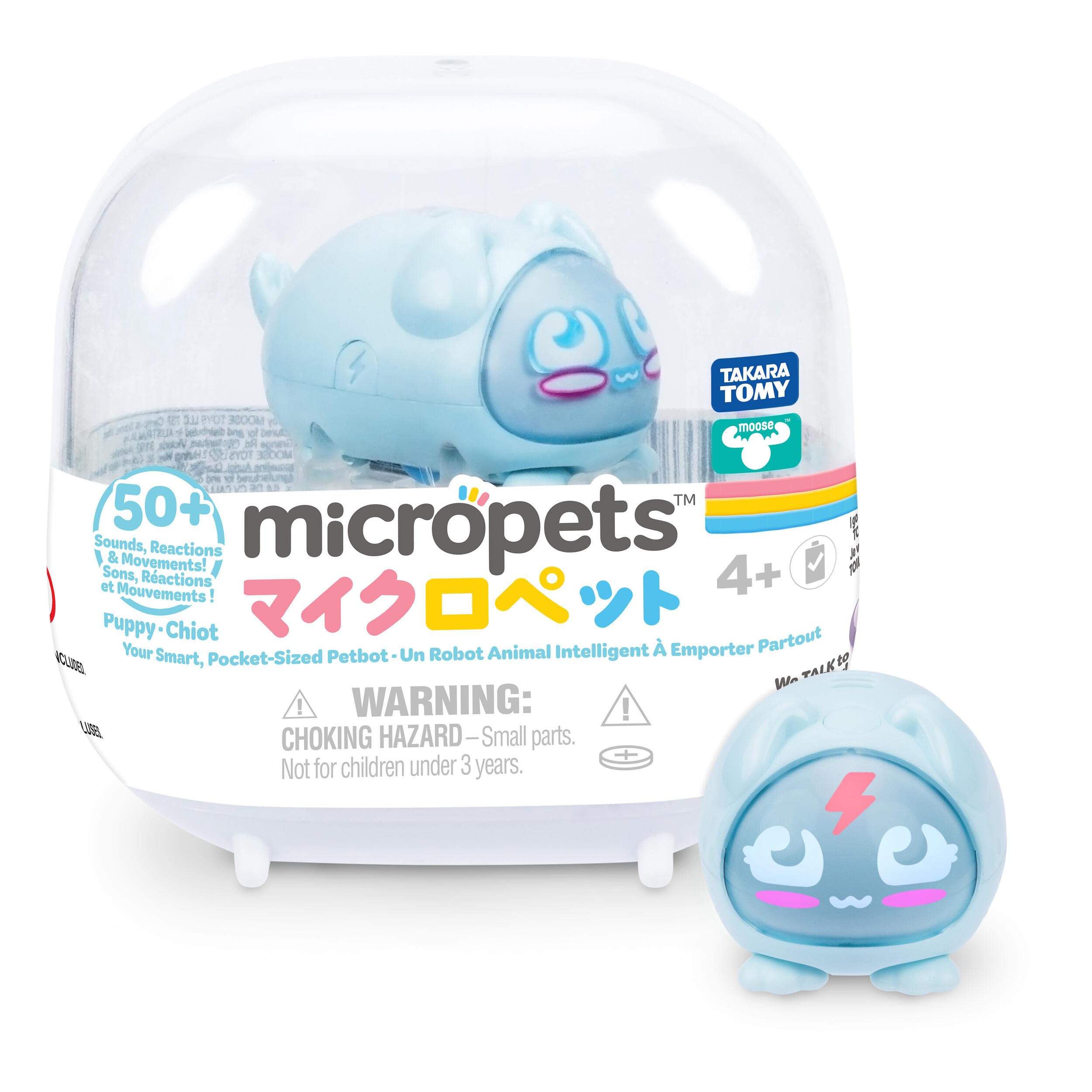 Micropets Puppy - Interactive Electronic Digital Pet Robot, Pink, 5.82 cm