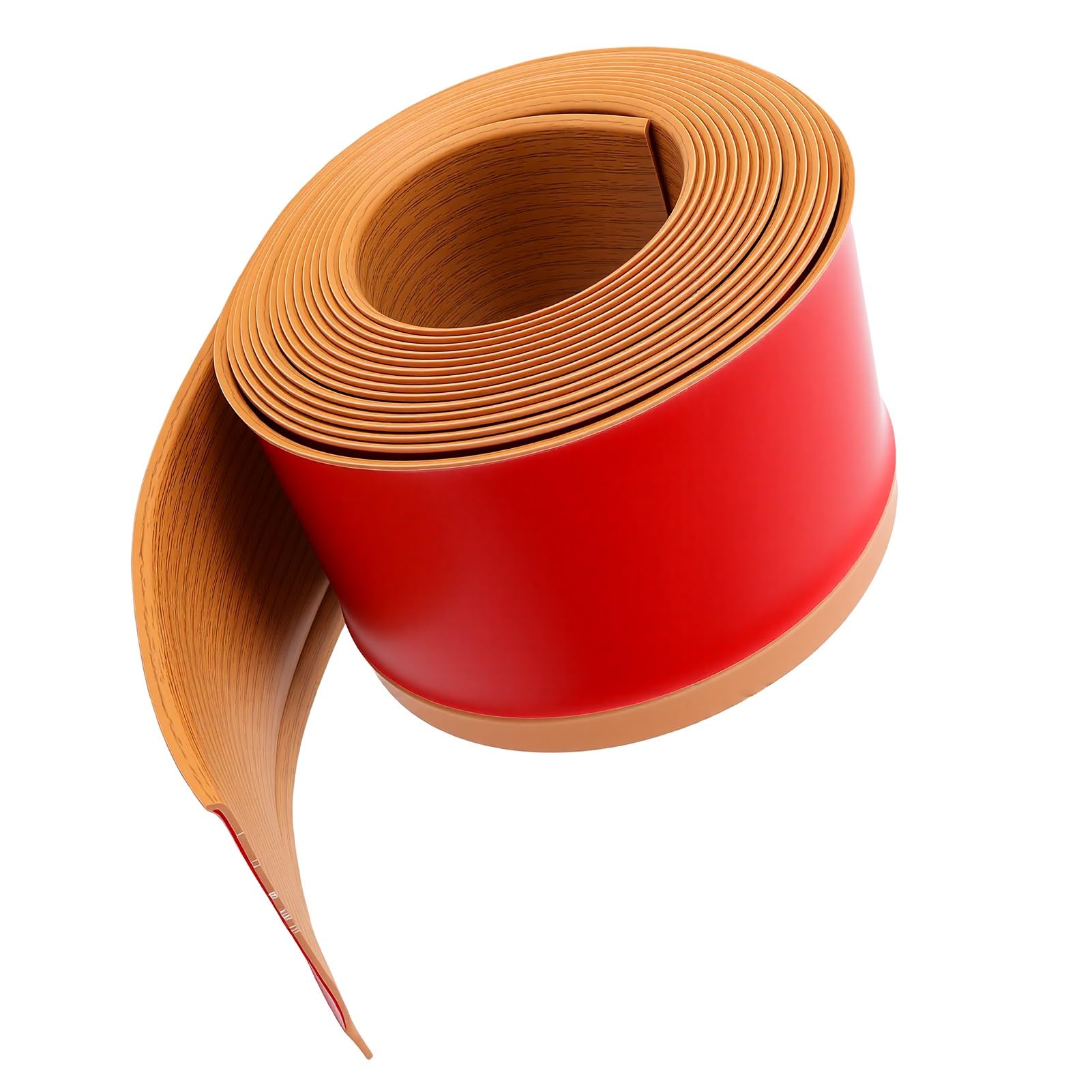 Generic Samoprzylepna, Elastyczna Listwa Przypodłogowa z PCV, 3,94 Cala X 19,69 Stopy | Obierz i przyklej ścianę do mieszkania, kuchni, łazienki, pokrywa szczeliny podłogowej