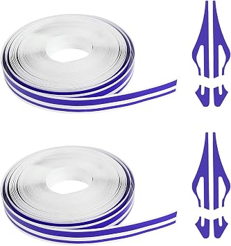 2 Rolls 32Ft Car Pinstriping Tape, Vinyl Pin Stripe Decal Purple
