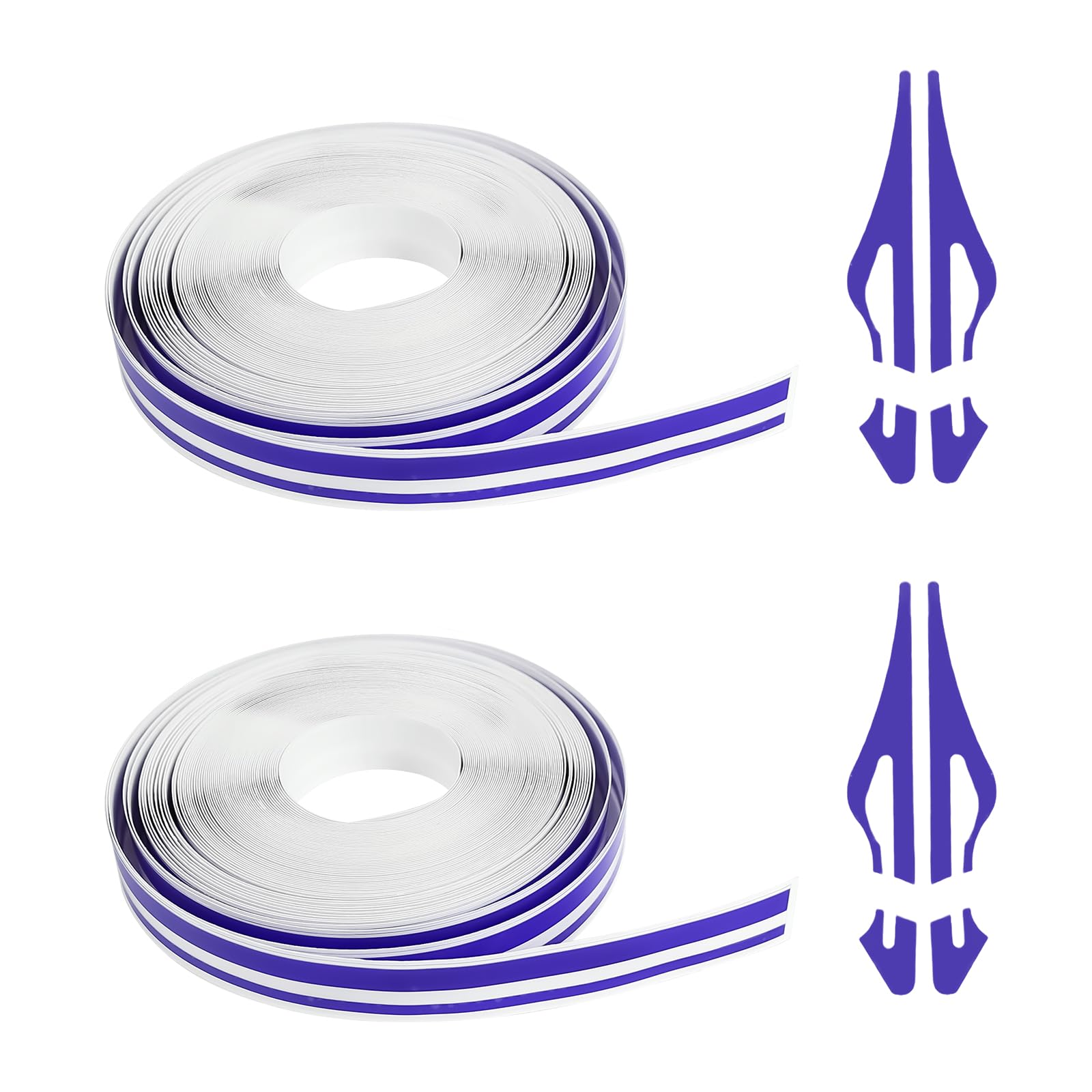 2 Rolls 32Ft Car Pinstriping Tape, Vinyl Pin Stripe Decal (Purple)