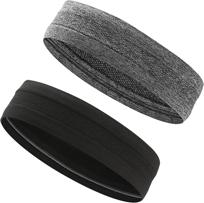 2 Pièces Bandeau Sport Cheveux, Bandeaux de Yoga, Bandeau Cheveux
