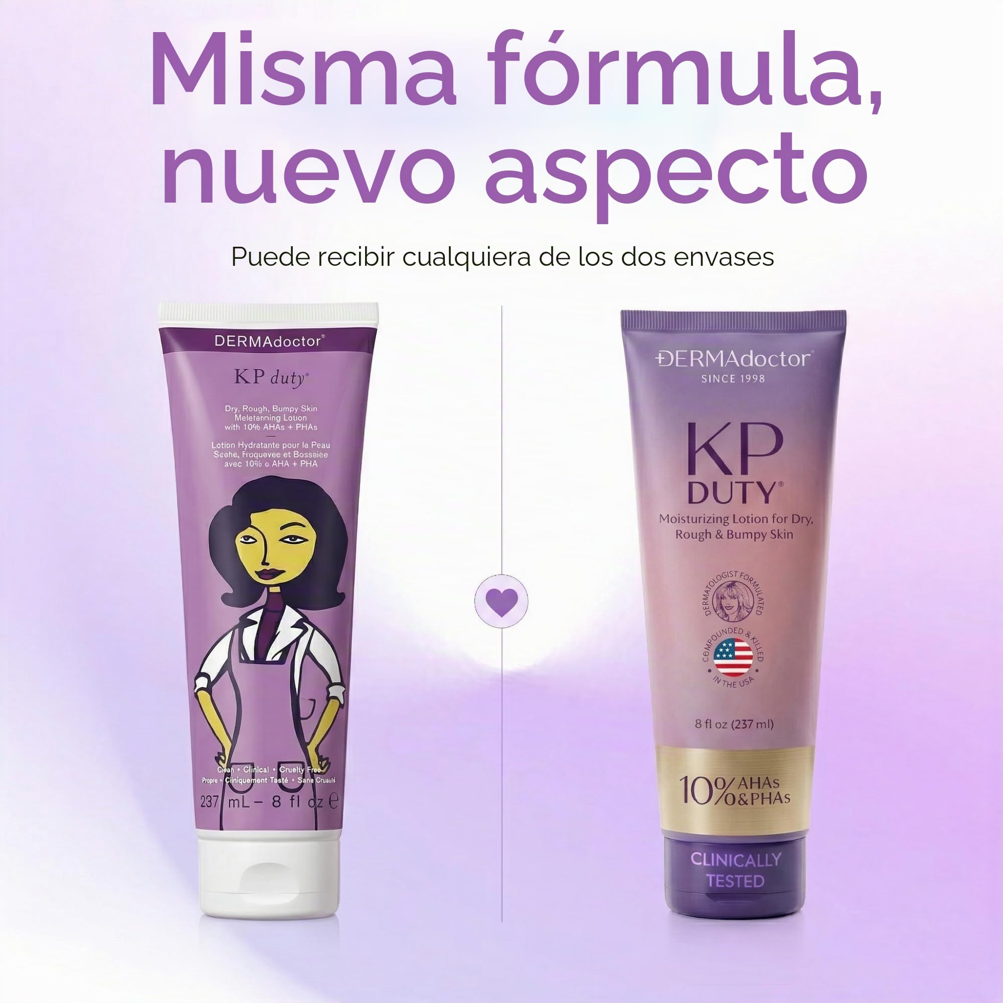 DERMAdoctor: KP Duty Crema Hidratante | Crema Corporal Dermatológicamente | Formulada para Queratosis Pilaris | Suaviza la Piel Seca, Áspera, con Bultos y Pollo | Hidrata y Suaviza | 10% AHAs + PHAs