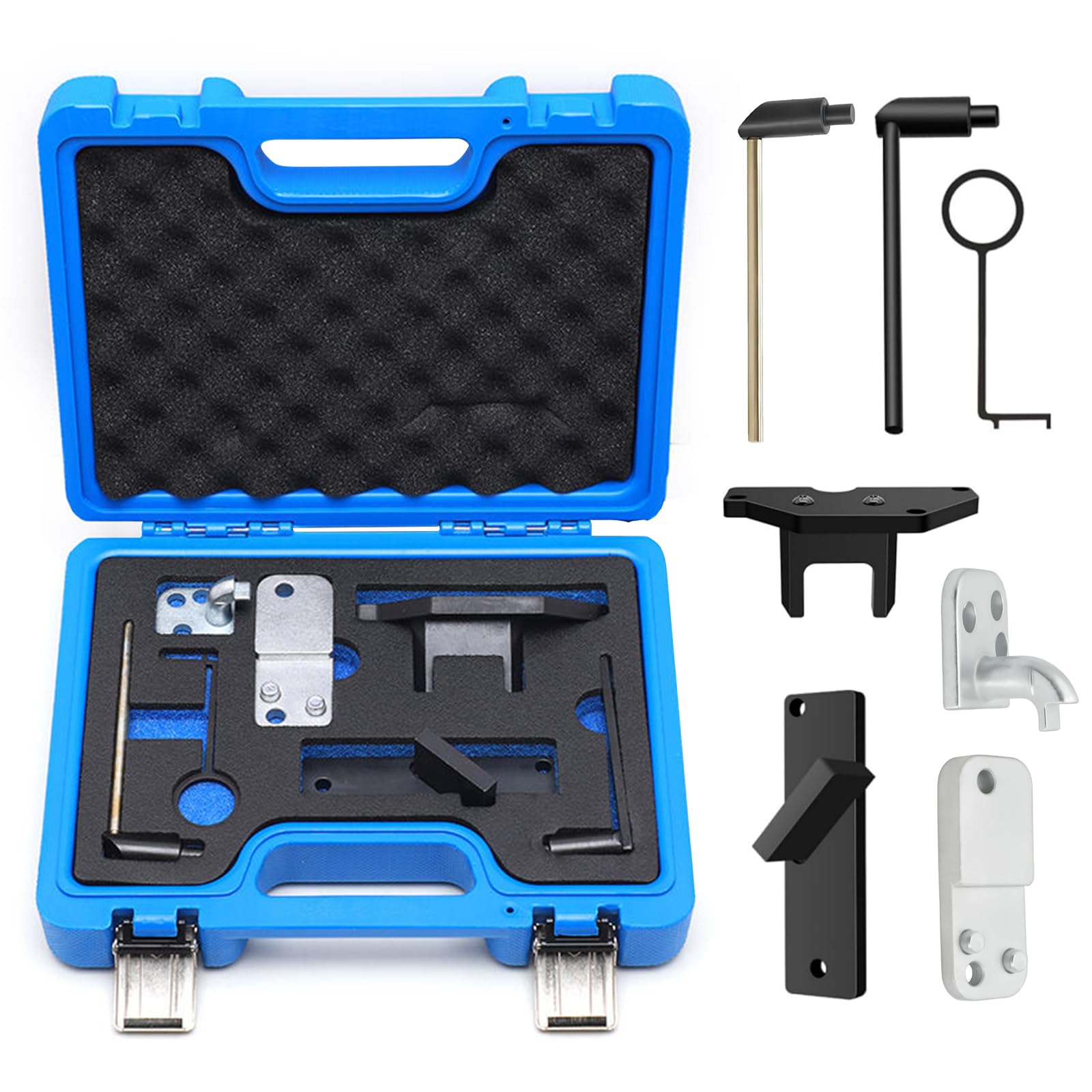 LIROPAU Kit di Strumenti per la Fasatura del Motore, Set di Strumenti di Bloccaggio e Tenuta dell'Albero a Camme Compatibile con Motore a Benzina Citroen Peugeot Opel 1.0 1.2, OEM 0109-2A, 0109-2B