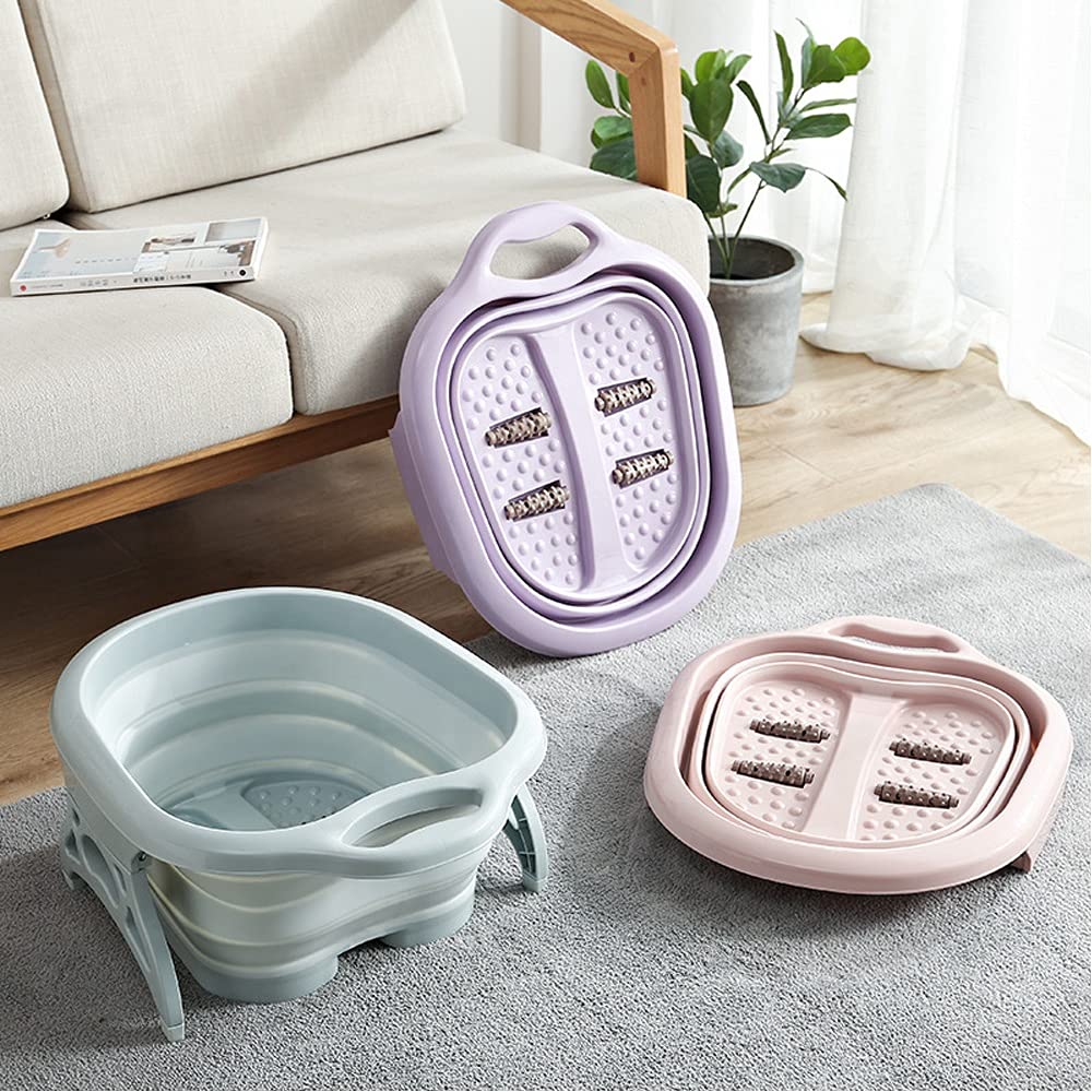 Collapsible Foot Spa Soaking Bath Basin With Massage Roller Extra