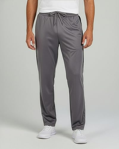 Miniatura 2 de Real Essentials Paquete de 3 Pantalones deportivos de tricot, informales, deportivos y activos, con parte inferior abierta y bolsillos para hombre