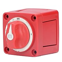 Vista 1 de Fydun - Interruptor de batería para barco, interruptor de perilla de batería de 300 A, 3 posiciones, doble circuito, desconexión de energía